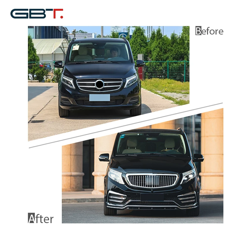 GBT LM Upgrade Parts Bumper Grilles Accessories For 2016-ON Mercedes Benz V Class W447 Vito Facelift Body Kit