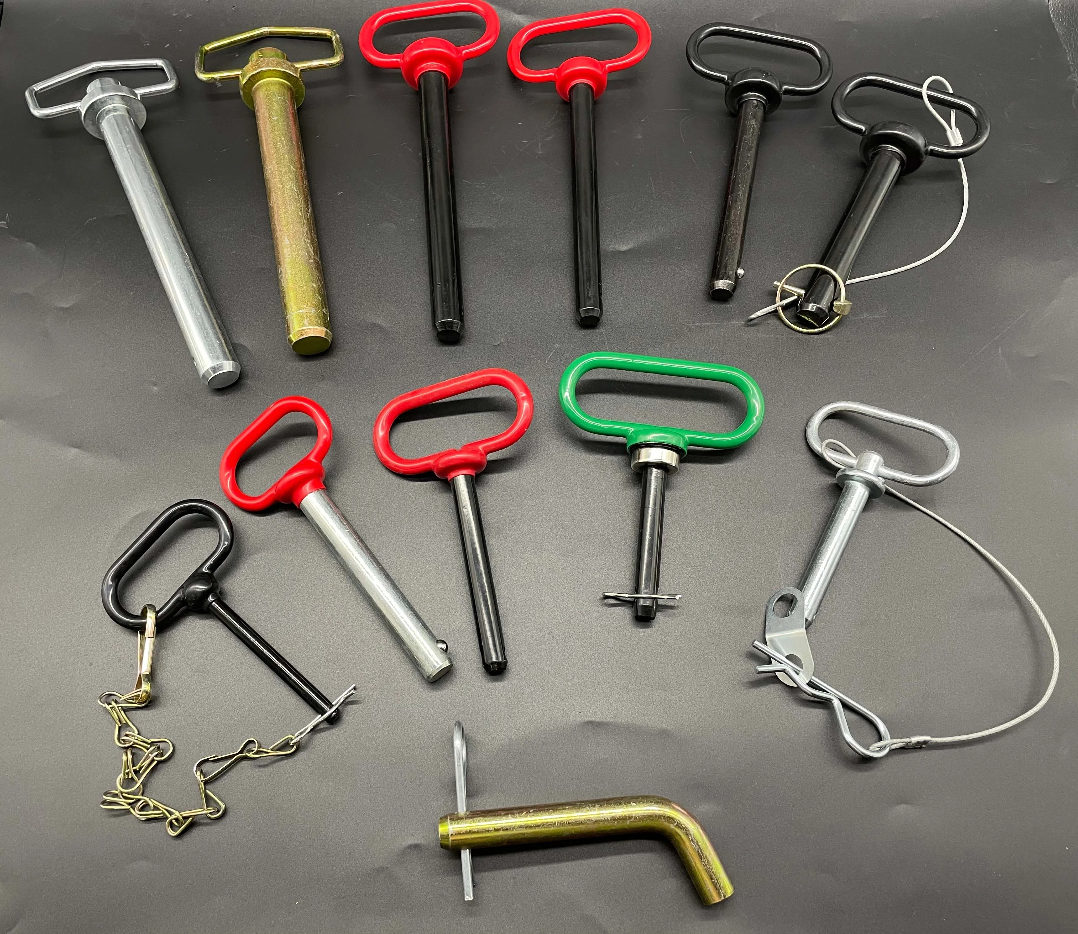 Customized 5/8 Inch Red Handle Hitch Pin Safety Tractor Clevis Pin Hitch Pin Accessories with 5/8X5-1/2 Towing Tractor