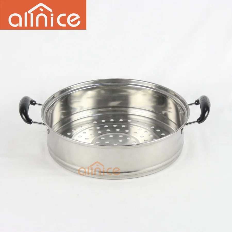 Allnice Factory 410 material 2 layers stainless steel steamer pot