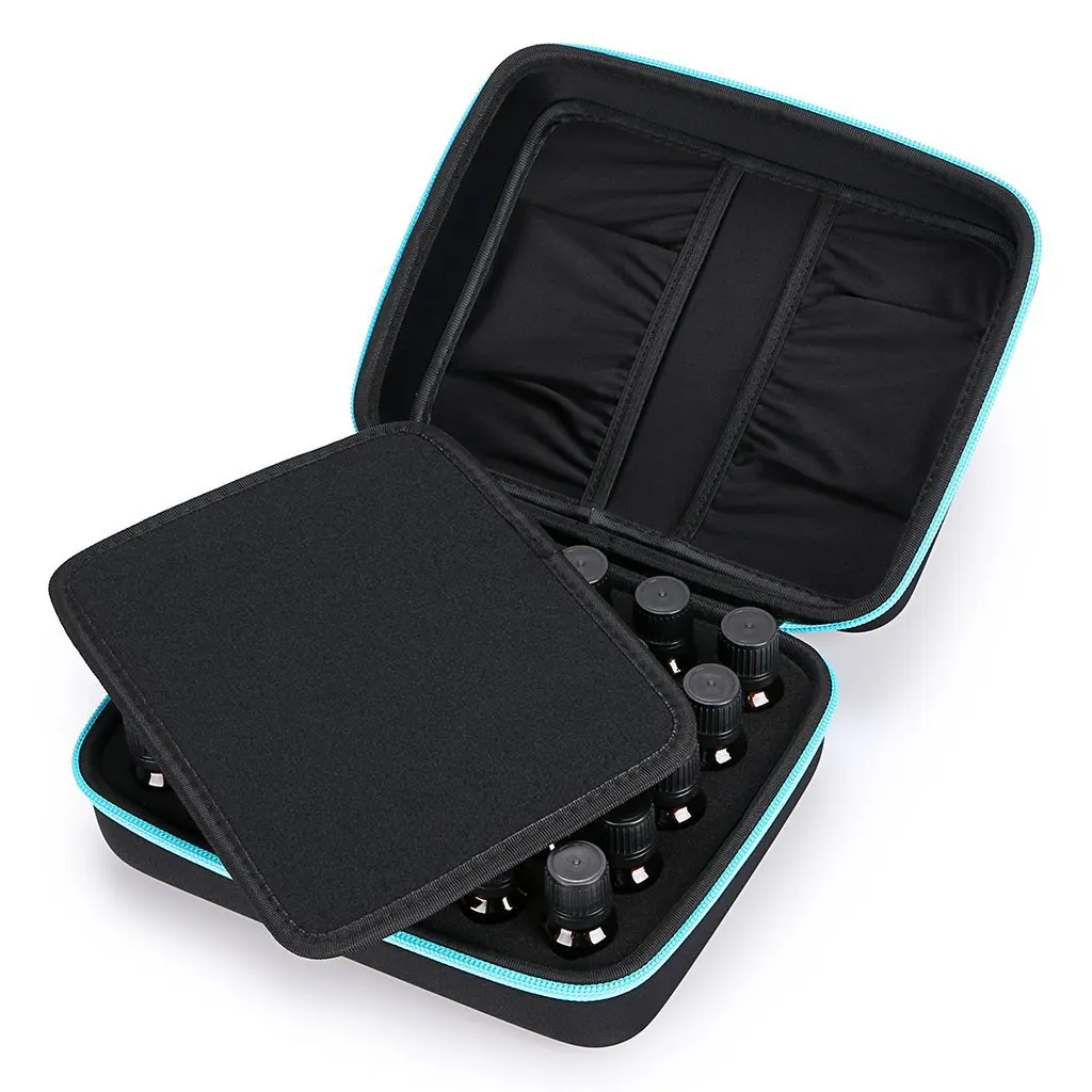 Customized Color Essential oil Carry Case 30bottles EVA Storage Essential Oil Bottle Case EVA Hard Case