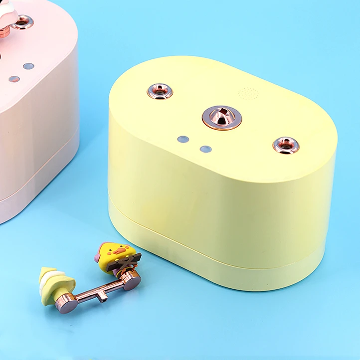 Индивидуальный заводской 100 мл 2000 мА/ч перезаряжаемый симпатичный Usb увлажнитель воздуха с музыкальной шкатулкой портативный увлажнитель для ребенка