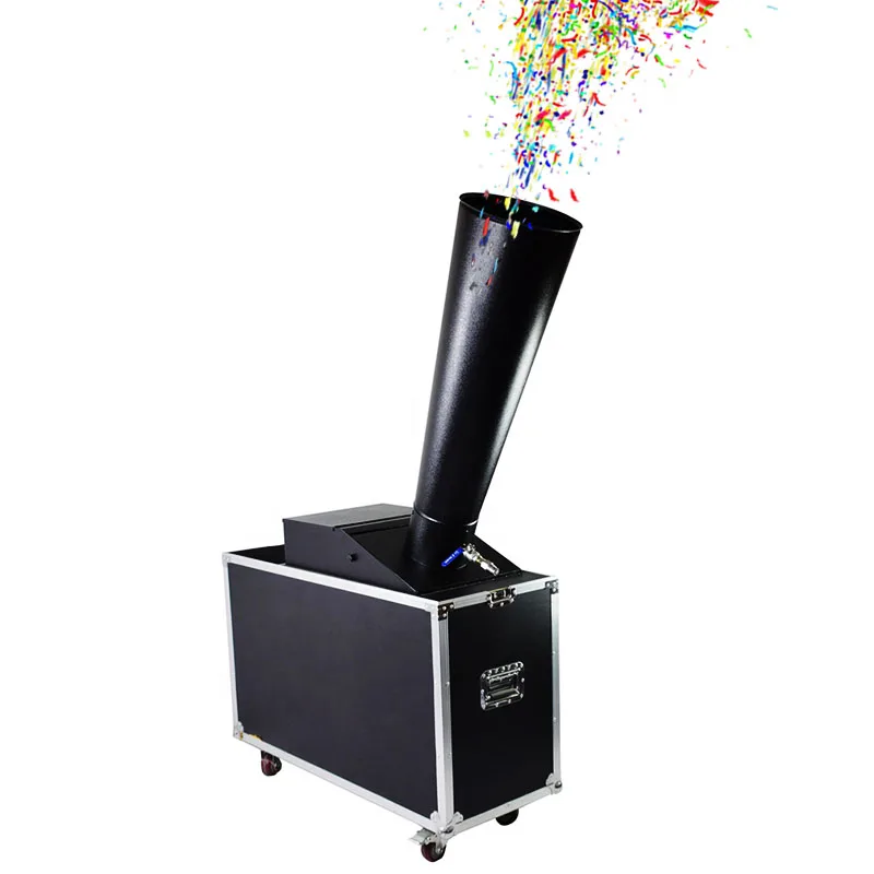 Большая Радужная машина для производства бумаги CO2 Blaster Confetti 15 м высота распыления