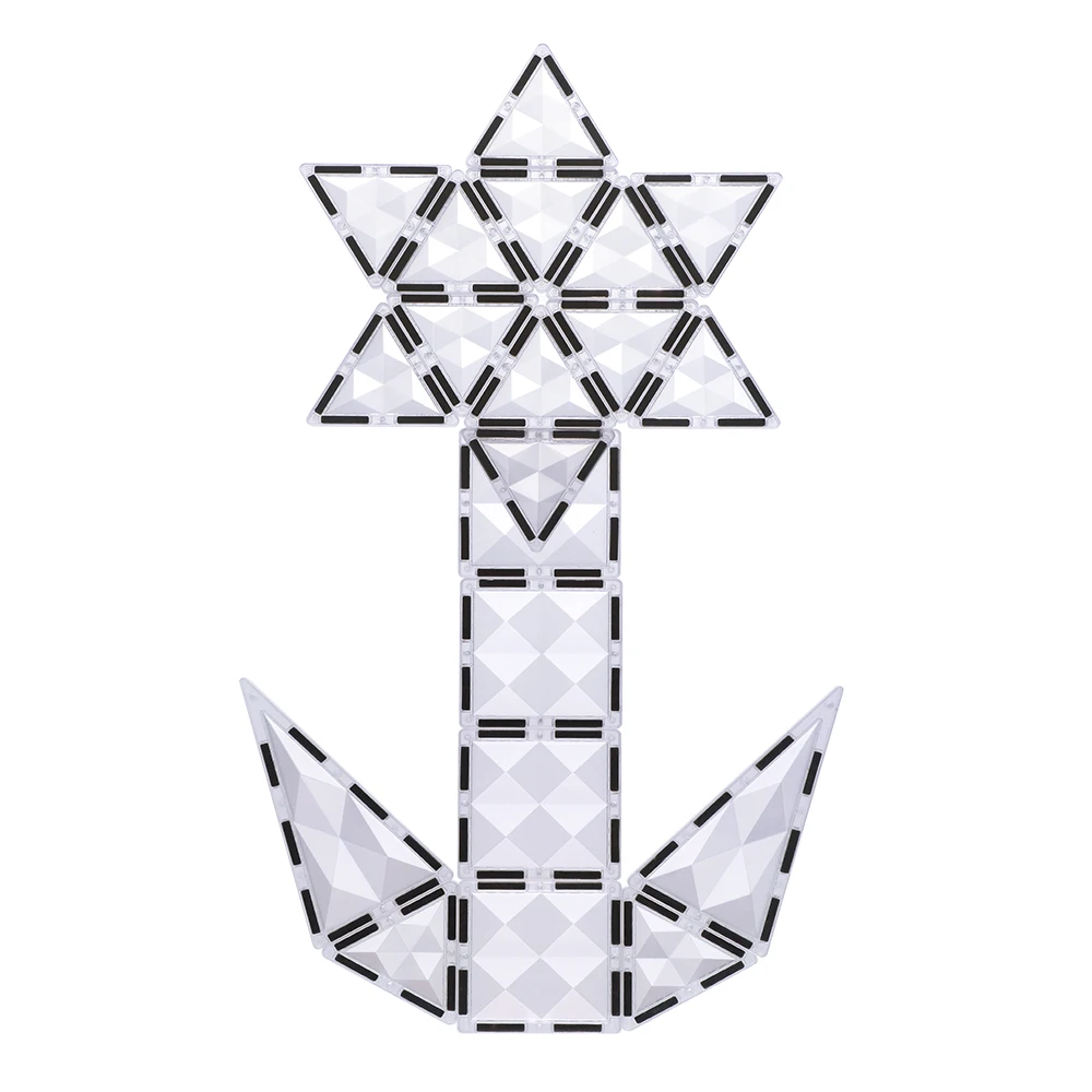 kids new toy school pupils puzzle magnetic toy set 120 pieces of magnetic ceramic tile building block toy