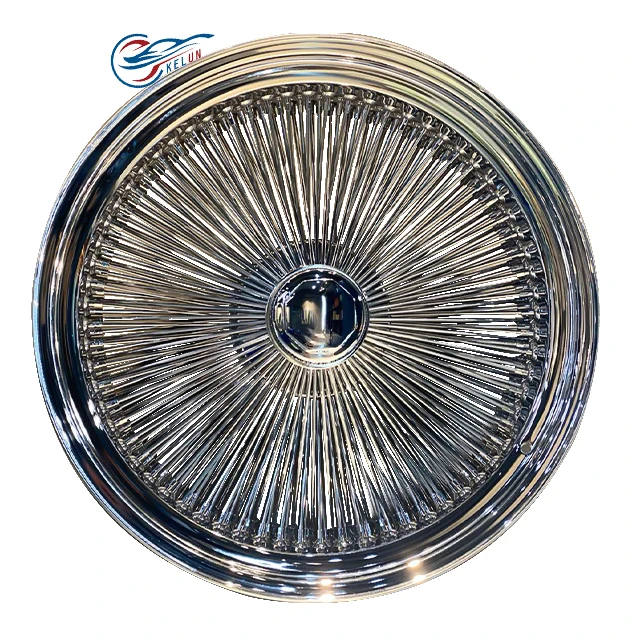 Customized Kelun Brand 28 Inches All Chrome Spoke Wire Wheel Floating Center Style