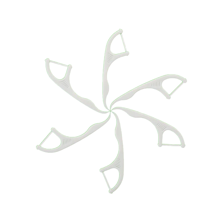 PLA Biodegradable corn starch 4S-S  Ptfe Thread Ps Handle Oem/odm Ptfe Thread Portable  Dental Floss