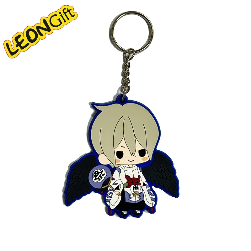 Leon Metal Gift New Arrival 2D PVC Custom Creative Keychains Cute Cool Animated Characters Key Rings Wholesale