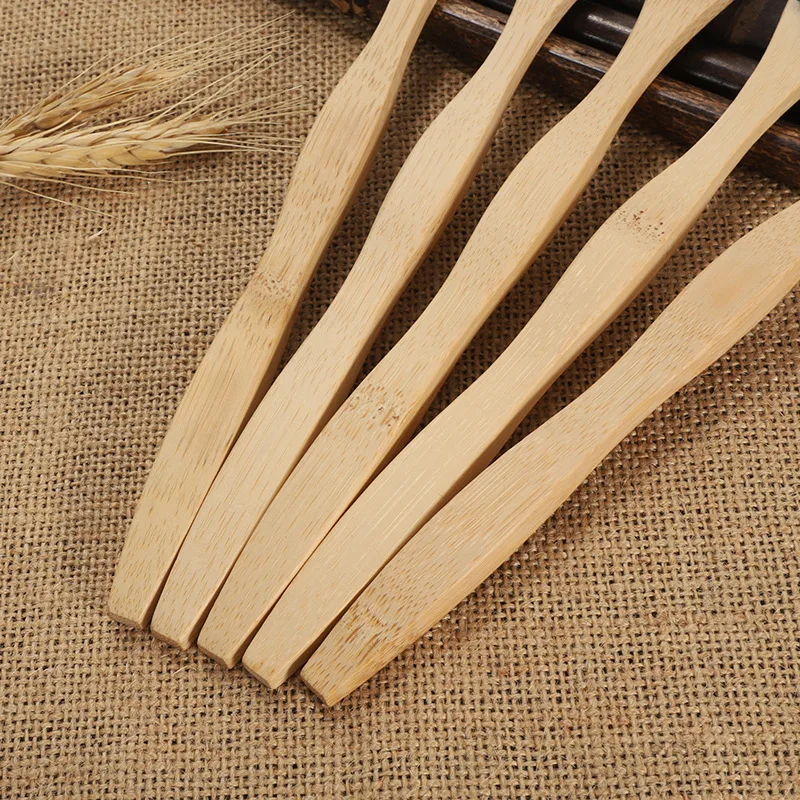Hot Selling Eco-friendly Natural Biodegradable Bamboo Tongue Cleaner Tongue Scraper Bamboo Toothbrush