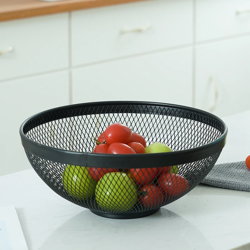 High Quality Black Wire Metal Fruits Basket Bowl on Sale