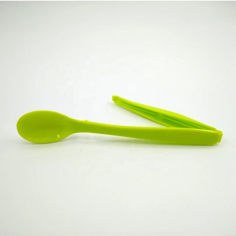
Long handled plastic tea coffee spoon bag clip 