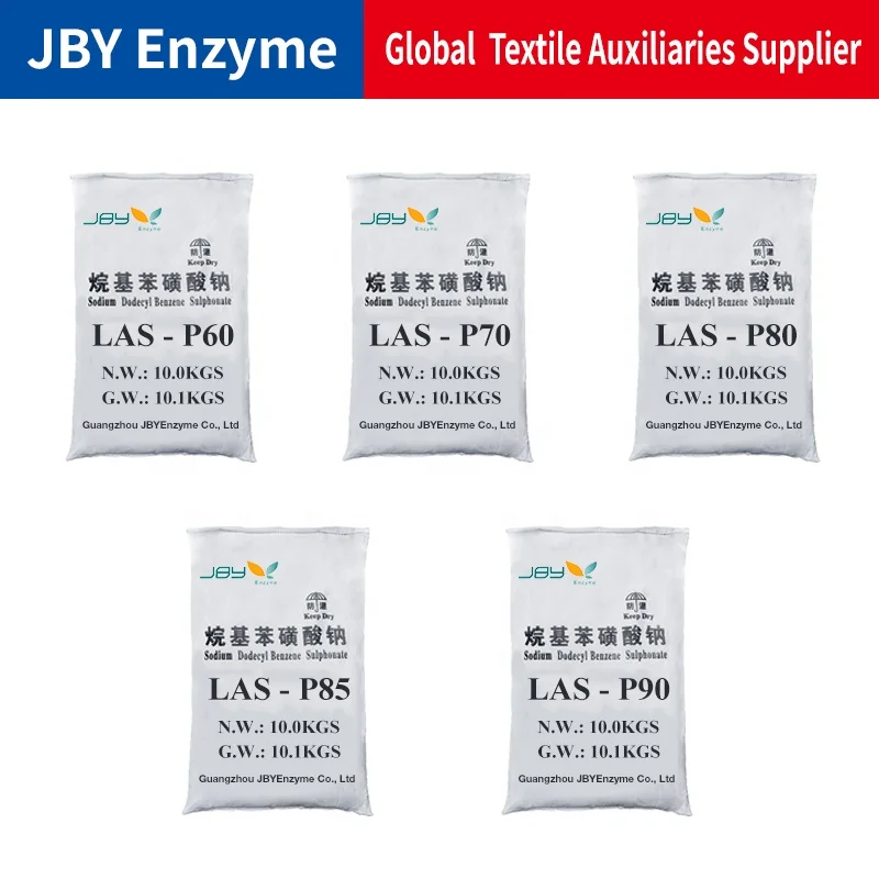 Completely soluble LAS powder SDBS penetrant levelling agent emulsifier detergent raw material sodium dodecyl benzene sulfonate