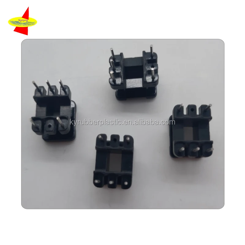 Custom Made Injection Transformer Bobbin, Moulded Transformers Nylon Bobbin, Molded Electronics Plastic Parts ABS Plastic Bobbin