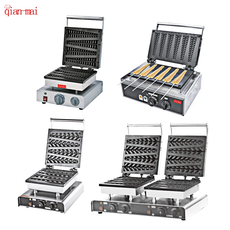 Best sellers Snack Food Machine Equipment circles Waffle Maker pine tree Commercial Waffle Maker stainless steel Machine