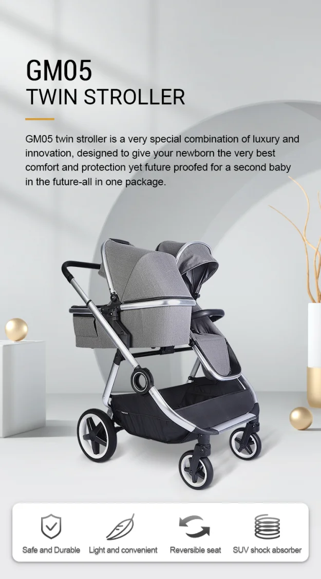Professional Manufacturer Special Needs Portable Popular Double Stroller For Baby