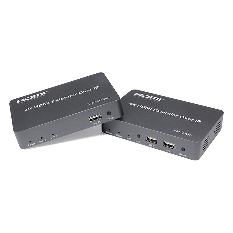 150m 4K HDMI Extender with USB and IR Extension Over Ethernet IP Extender