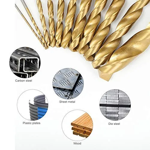 China Tools HSS Straight Shank 230pcs Cobalt Twist Drill Bit Drill Bit Set For Stainless Steel