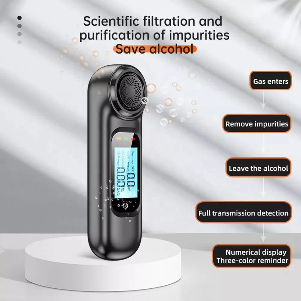 New arrival breathalyzer non-contact breathe alcohol tester with LCD digital alcohol checker japanese and english version