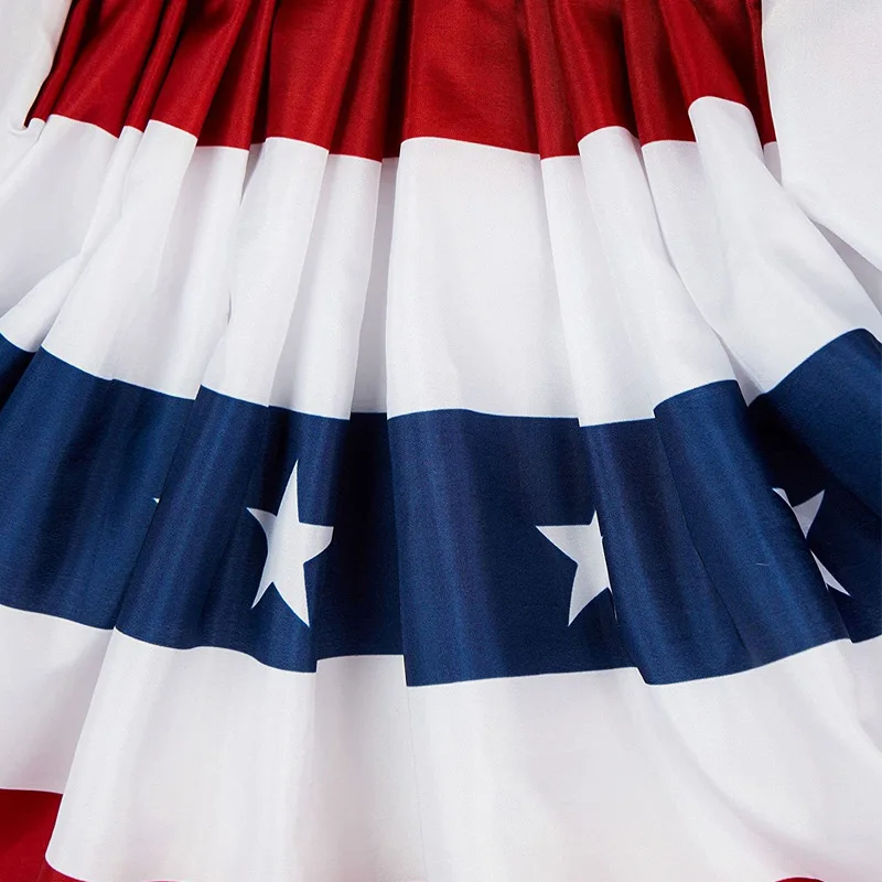 USA Pleated Fan Flag American US Bunting Flag Patriotic Half Fan Banner Flag for 4th of July Independence Day Decoration