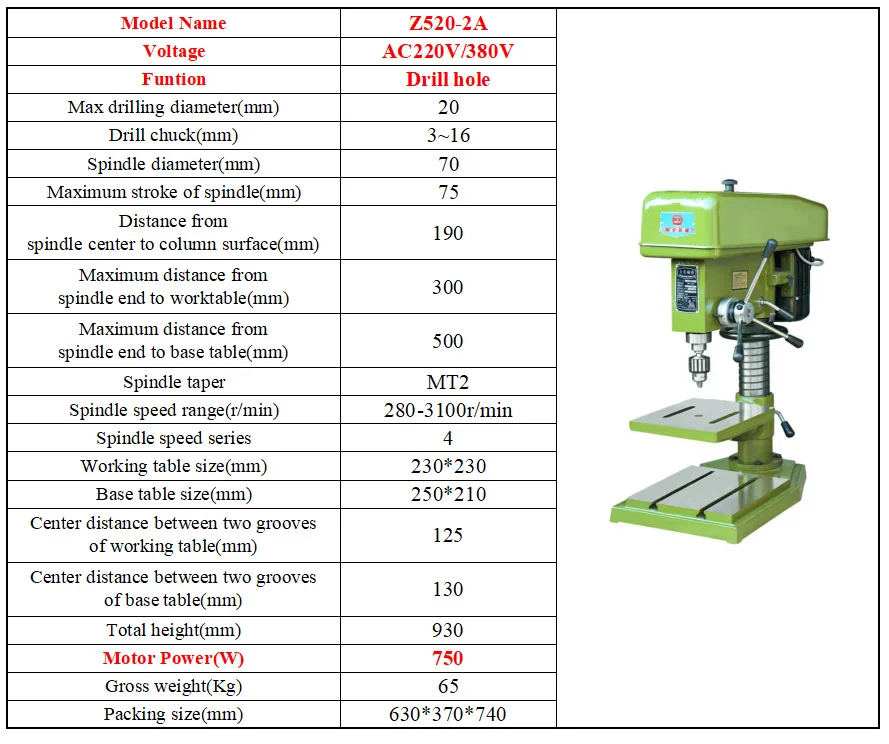 China Manufacturer 16mm 750W 1100W 1500W Industrial Small Bench Pillar Type Cross Bench Vertical Milling And Drilling Machine