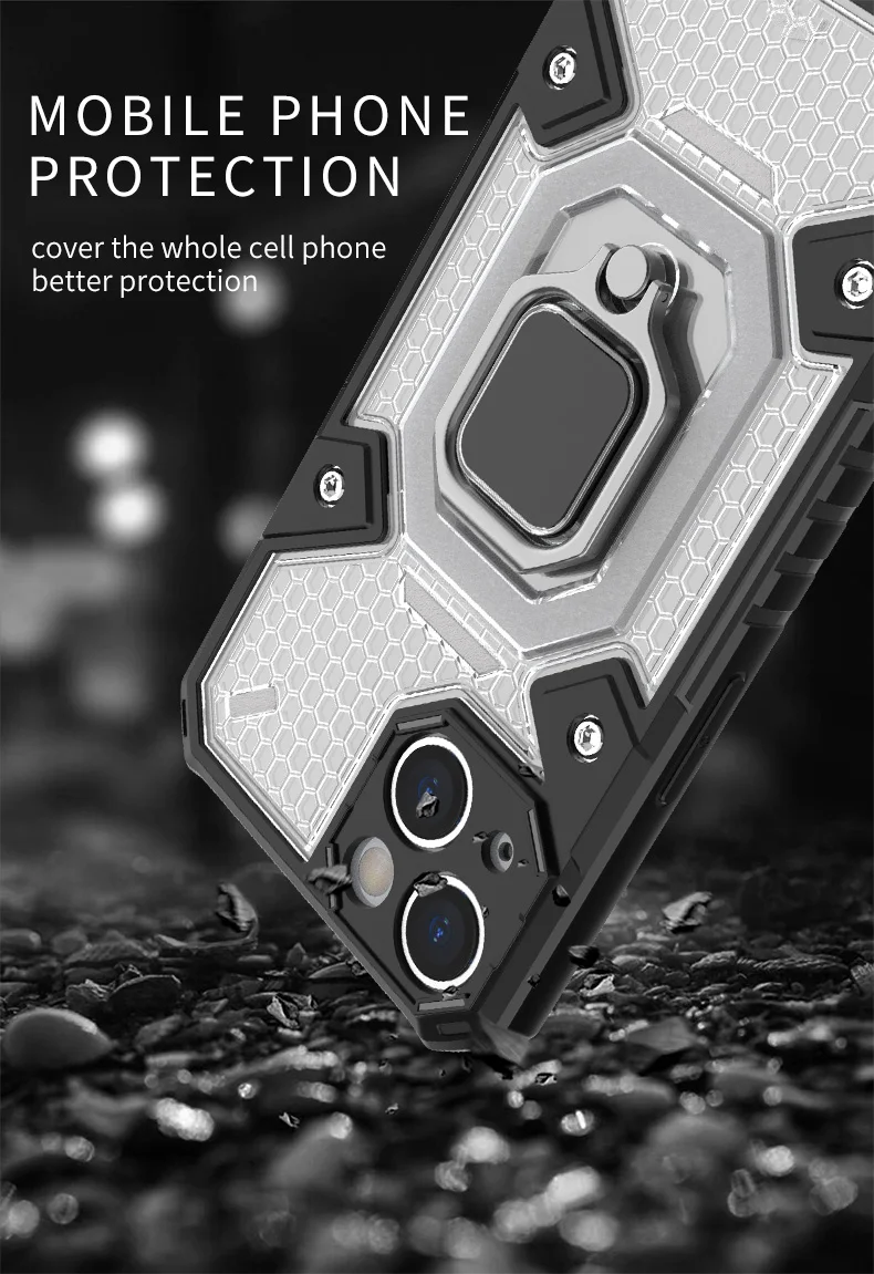 Smart Hard Finger Ring Mobile Phone Case Back Cover With Lanyard For Samsung A04S A53 5G 2021 A13 4G A22 5G  S22 ULTRA S23 Case