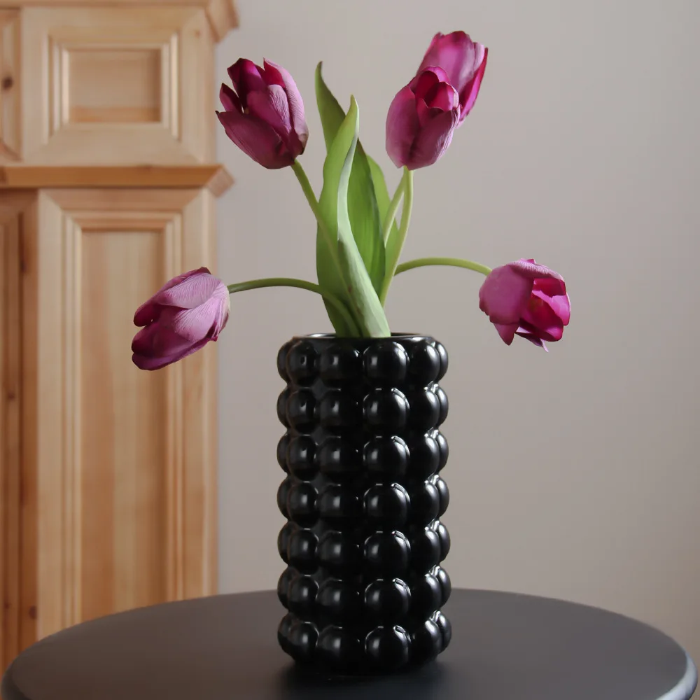 Mid-Ancient Ins Style Good-looking Ceramic Vase High Sense Hydroponic Vessel Vase Amazon Decoration Storage Container