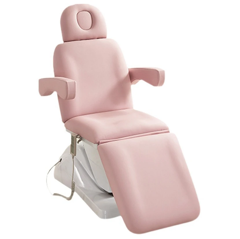 Synthetic Leather white color Luxury Electric Treatment Bed Tattoo Beauty salon spa electric Massage Bed