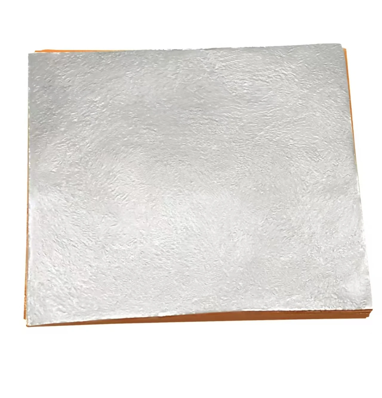 High quality 11*11Cm Pure Silver Leaf Edible Foil Leaf sheets for Food Cake Chocolate Decoration