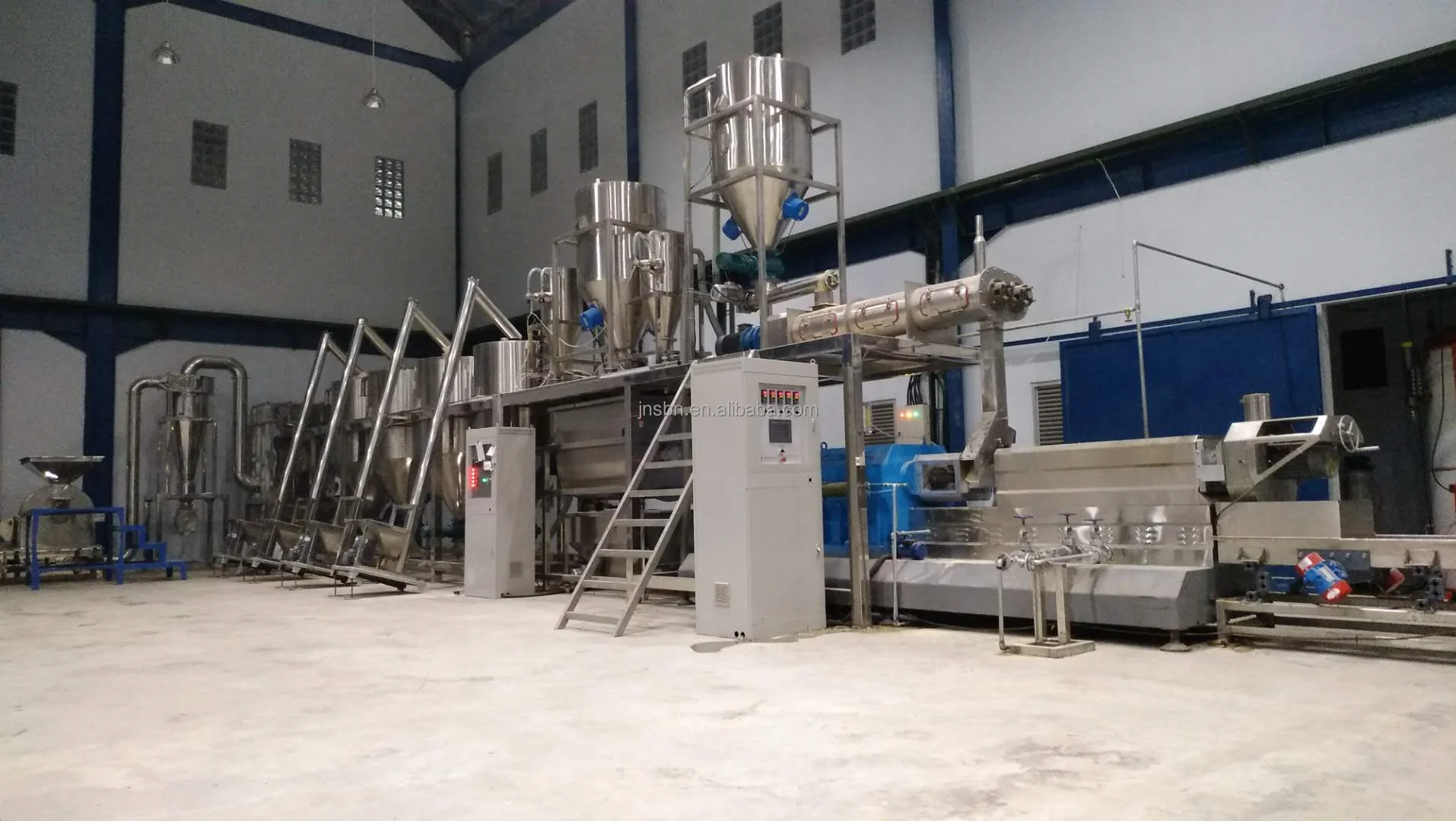 1000kg/h -1200kg/h Complete Floating sinking fish feed processing line making machine