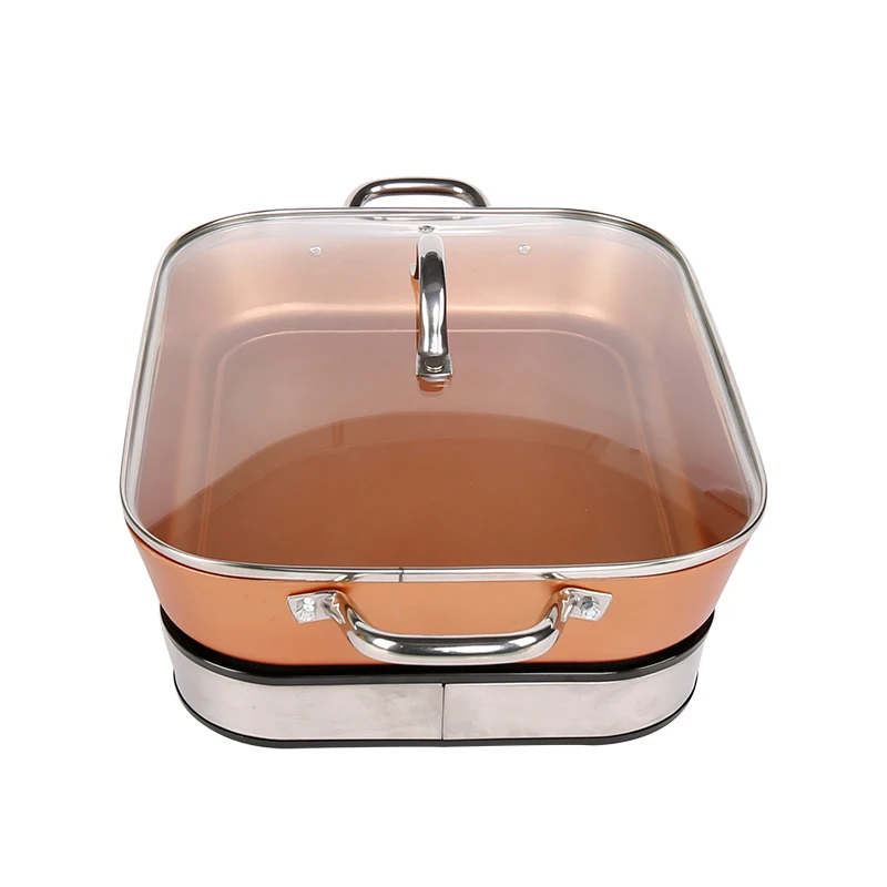 Rated Electric Frying Pan OEM Tempered Glass Outdoor Detachable and Foldable Overheat Proations Temperature Controlled Top 10