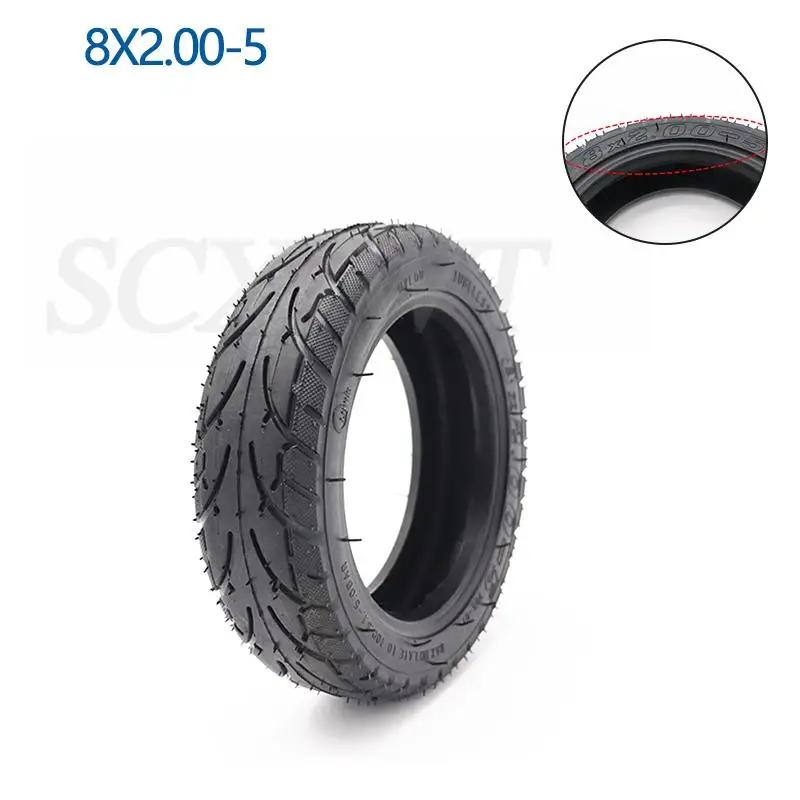 Suitable for Kugoo S3 S2 S1 C3 electric scooter 8x 2.00-5 tires tubeless tires, with aluminum alloy ring general 2.10-5 tires