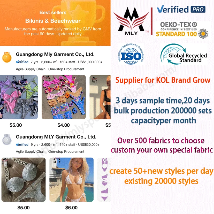 MLY Custom floral printing surfing swimwear bikini fitness women swimwear girls bikini sexy