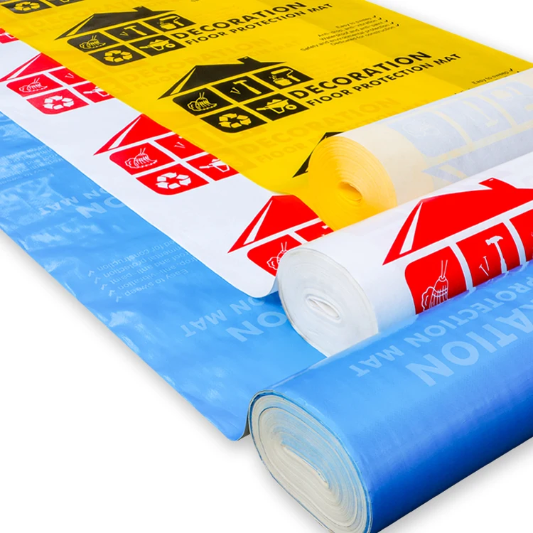 Water Proof Low Price Temporary Floor Protection For Home Decoration Carpet Protective Film Floor Covering Dustproof Film