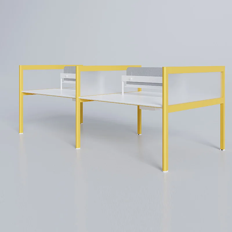 Meetco new design furniture open office area 4 people table computer partition cubicle office workstation desks