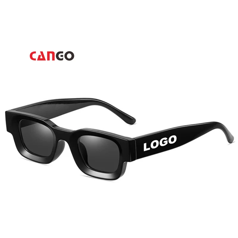 Cango Man Cool 2024 Colorful Unisex Retro Sunglasses Oem Wholesale Trendy Oval Glasses Outfit custom sunglasses logo glasses