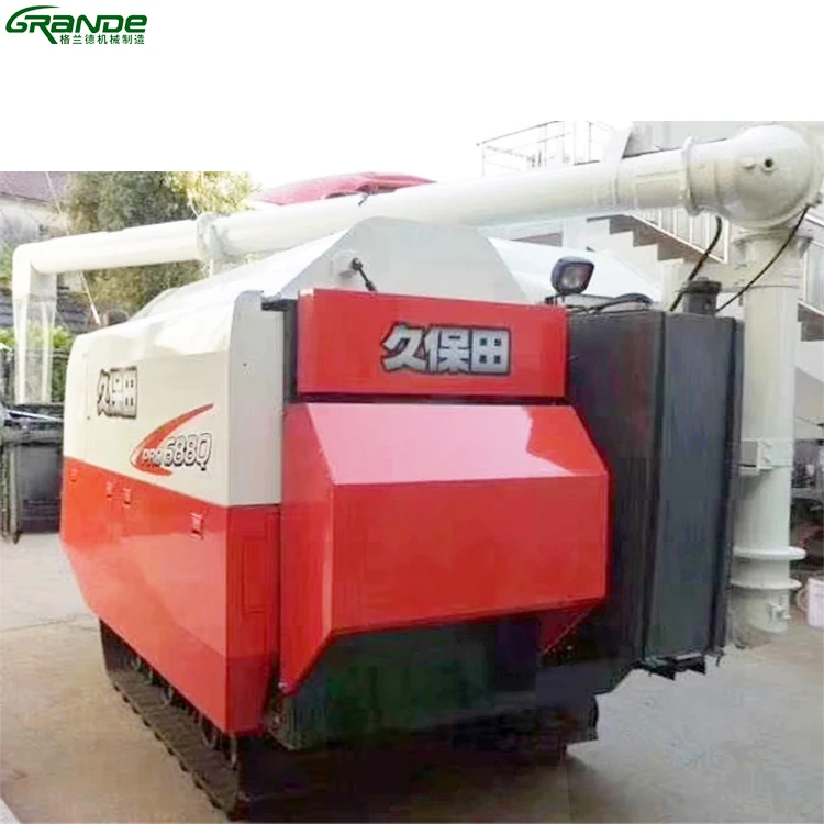 low price used KUBOTA PRO688Q rice harvester