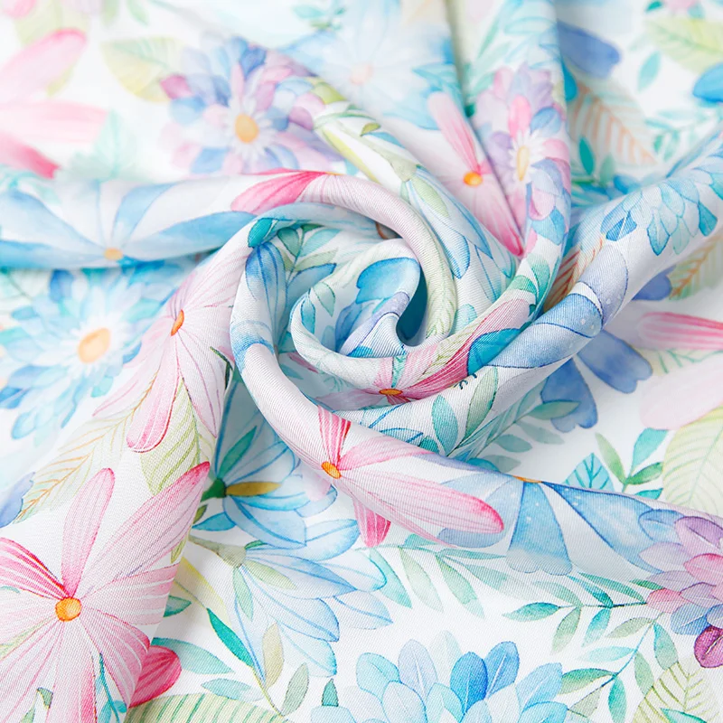 Brocade Fabric Wholesale Factory Digital Printed 100 Silk Dress Soft Plain Custom Satin GSM Printing Technics