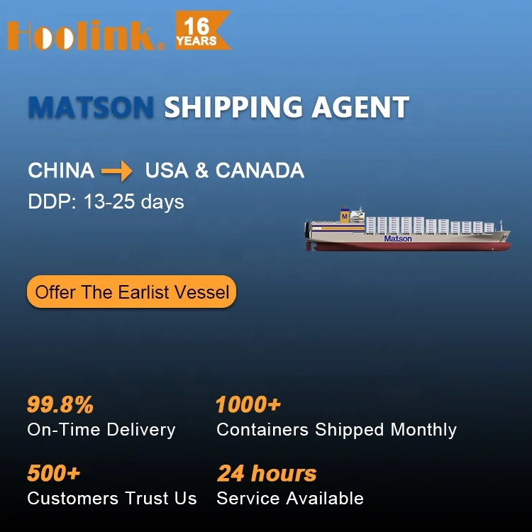 Professional Matson Agent DDP Freight Fast Sea Express Shipping To USA US Amazon Logistics From China Shanghai
