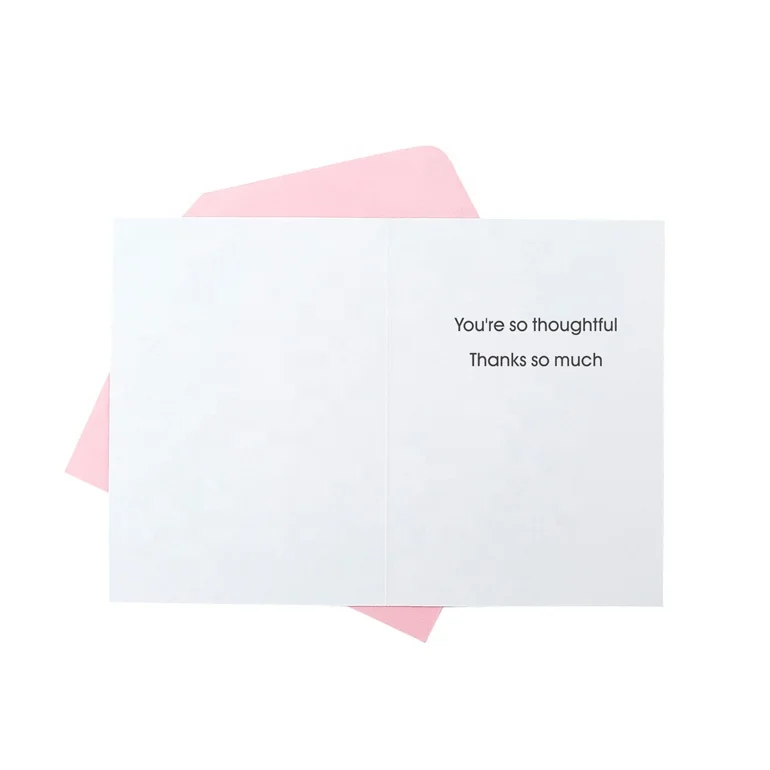 
Wholesale Custom Handmade Shiny Glitter, Elegant Peacock Thanke You Greeting Cards with Gems 