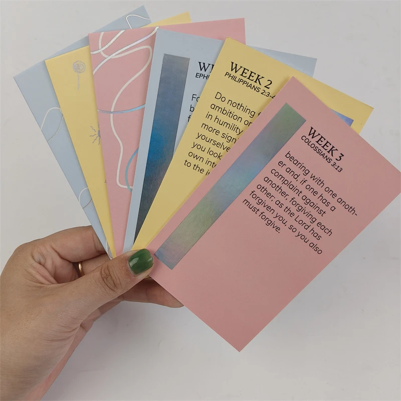 Coated paper 400/800/1000/1200gsm holographic printing thank you card custom business card printing