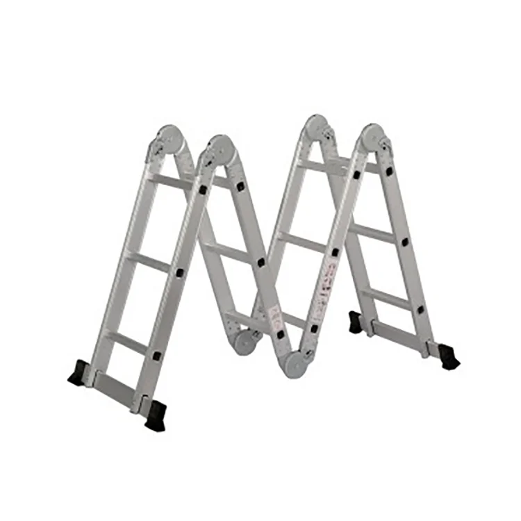 Qualidade original varias etapas portatil dobravel aluminio industrial dupla face escada