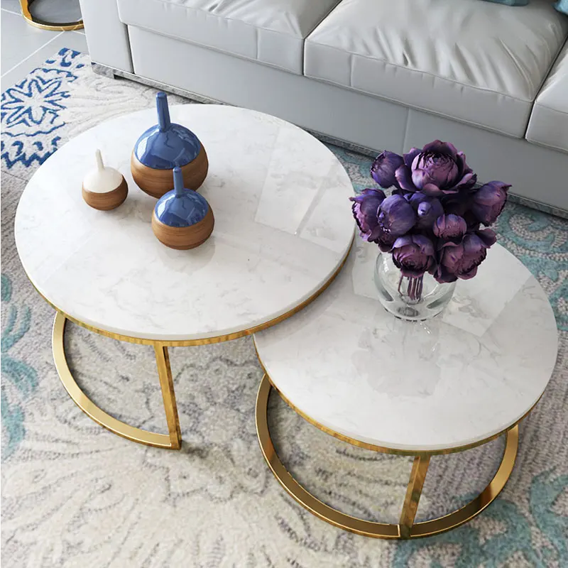 Adorable Classic Rustic Round Iron End Table For Cafe Living Room Luxury Coffee Table