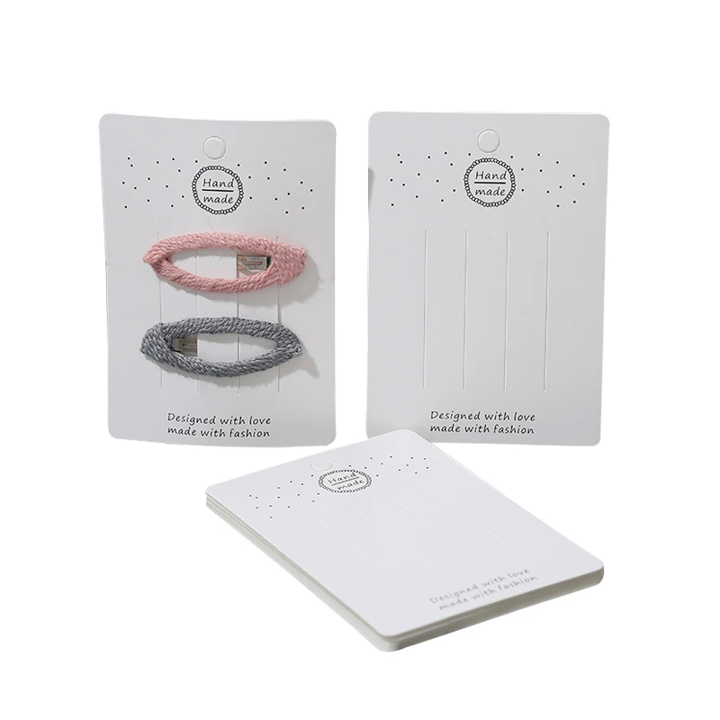 Kids Hair Clip Packaging Card Custom Printed Paper Display Card With Logo For Hair Accessory Holder