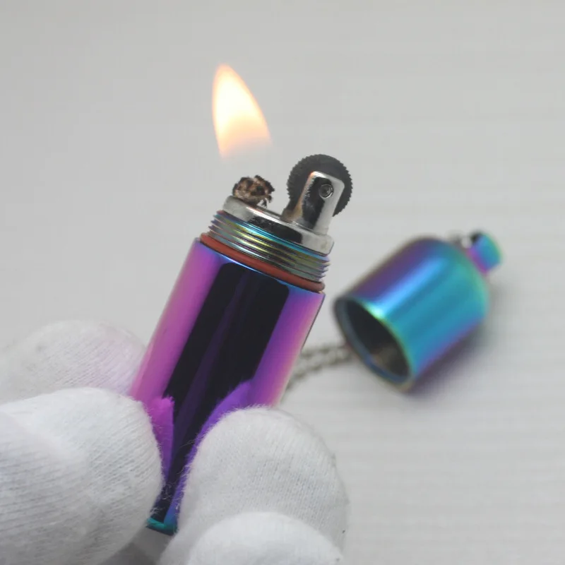 Настраиваемый логотип металлическая цинковая красочная масляная Зажигалка уличная оригинальная брелок