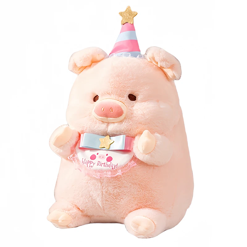 The most popular good-looking cute pink soft high quality Pink pig Birthday pig plush toy
