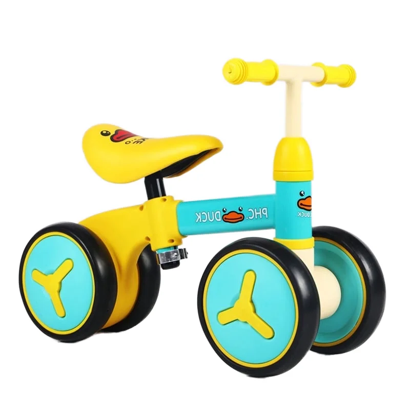 Желтая утка детское четырехколесное автомобильное мягкое сиденье может поднять От 1 до 3 лет детский скутер