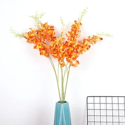 Europe Bulk Latex Dancing Orchid Artificial Flowers Orchid Stem Simulated Flowers Real Artificial Dancing Orchids