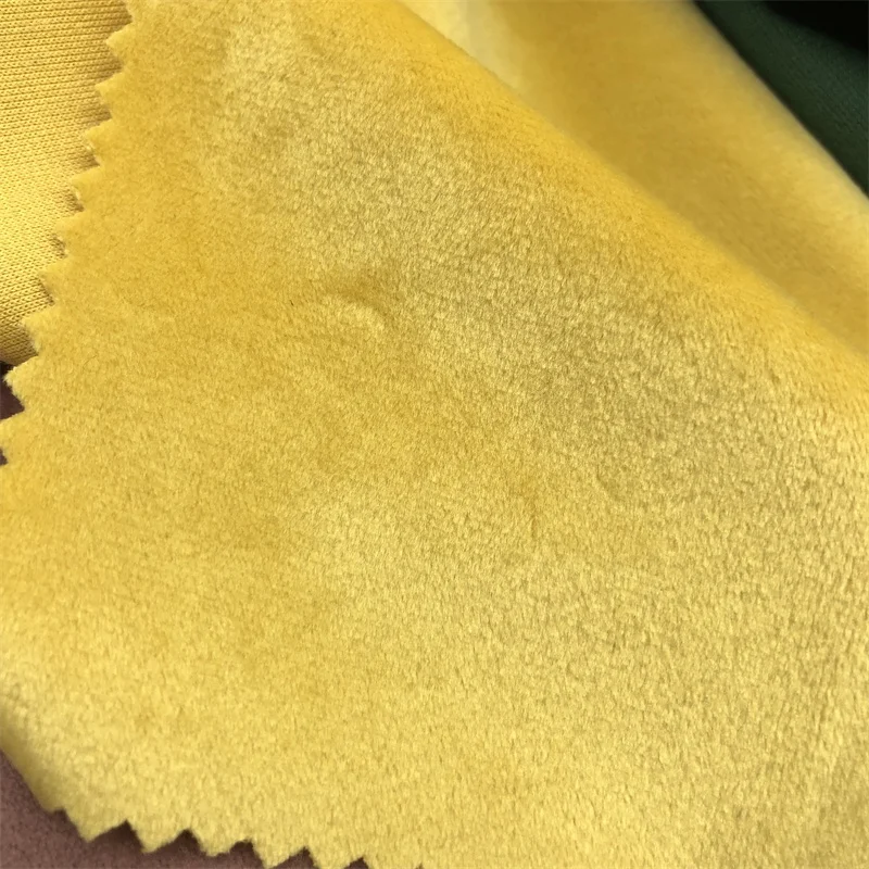 100 Polyester velvet Holland velvet polyester knit sofa fabric for furniture textile