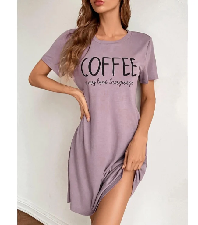 New fashion European and American women summer comfortable casual home simple dress