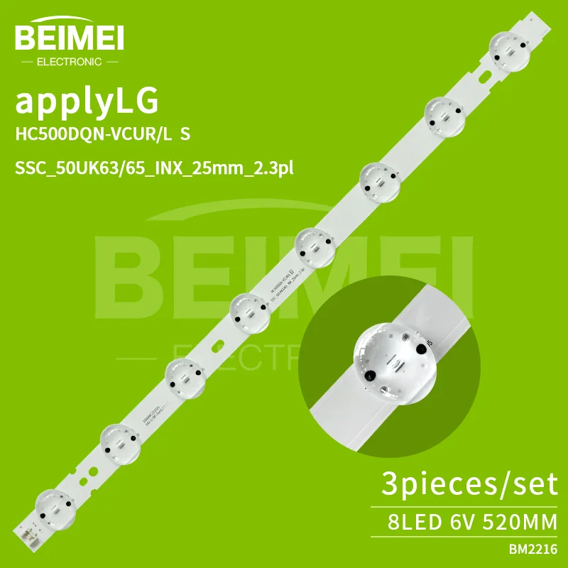 led tv backlight tester SSC_50UK63/65_INX_25mm_2.3pl TV backlight led strip LG backlight light bar of led television