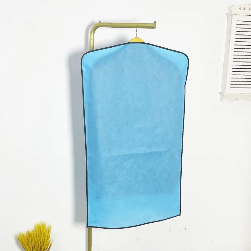 Blue Nonwoven Suit Bag Travel Garment Bag Suit Cover