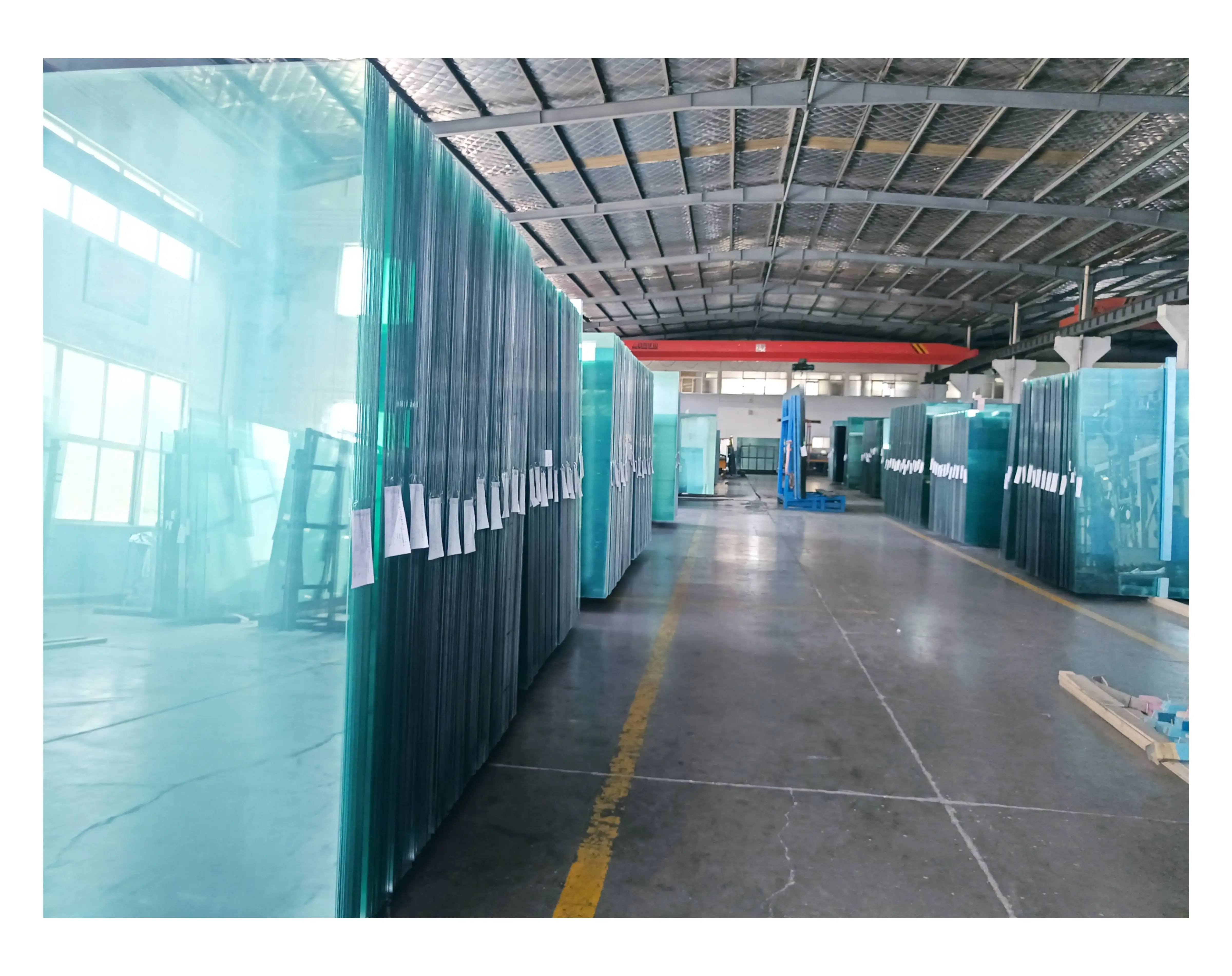 Building-glass Tempered Laminated Glass For Building Railings Hotel Building Glass